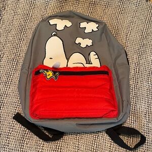 Peanuts Snoopy and Woodstock Backpack NWOT